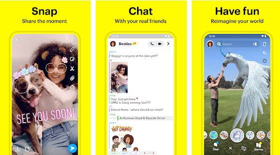Snapchat Video chat app