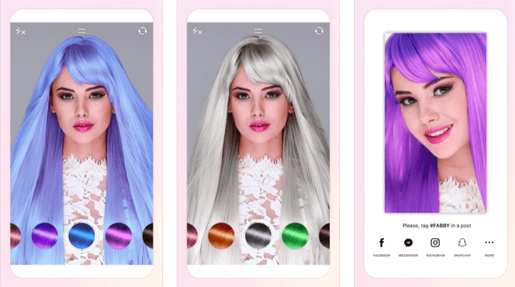 Fabby look hairstyle app
