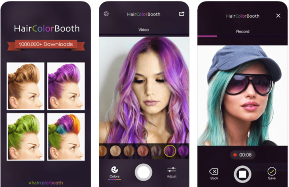 3. "Hair Color Booth" app - wide 7