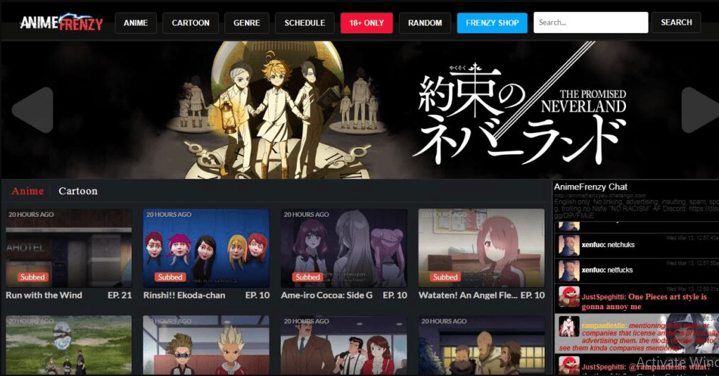 Website 2021 anime Top 21