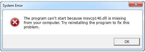 Install MSVCP140.dll File