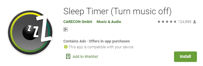 Sleep timer app