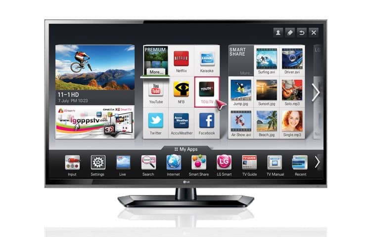 third-party apps on LG smart TV