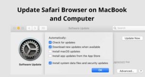 Update Safari Browser on MacBook and Computer