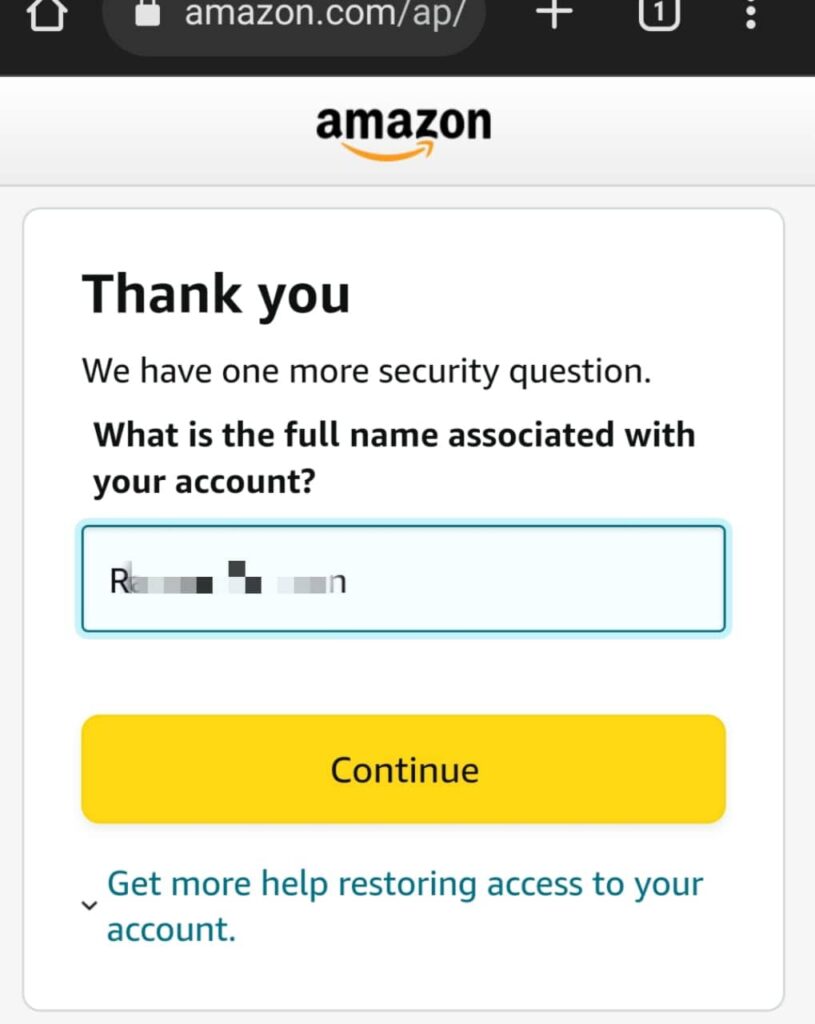 security question