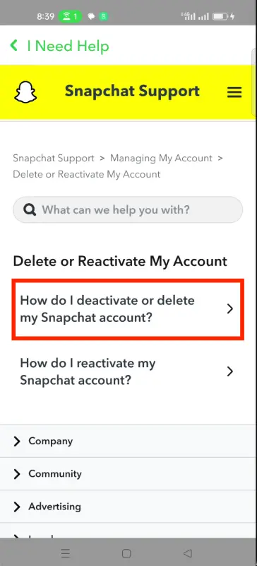 Delete or reactivateg