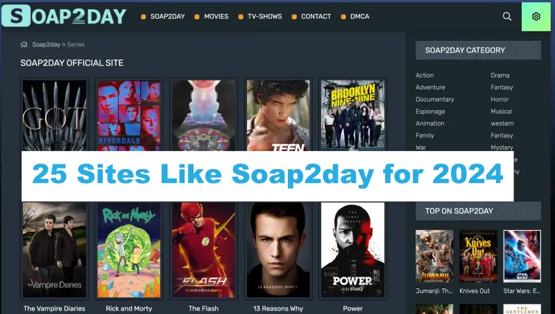 List of 25 Sites Like Soap2day for 2024